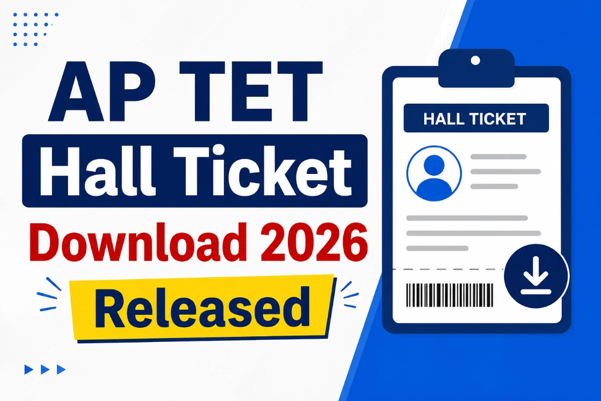 AP TET Hall Ticket Download 2026 Out