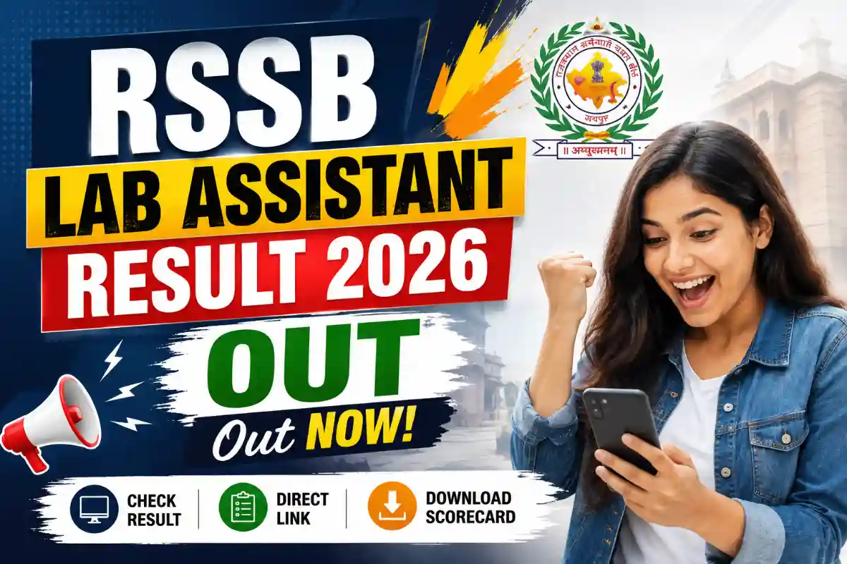 RSSB Lab Assistant Result 2026