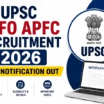 UPSC EPFO APFC Recruitment 2026