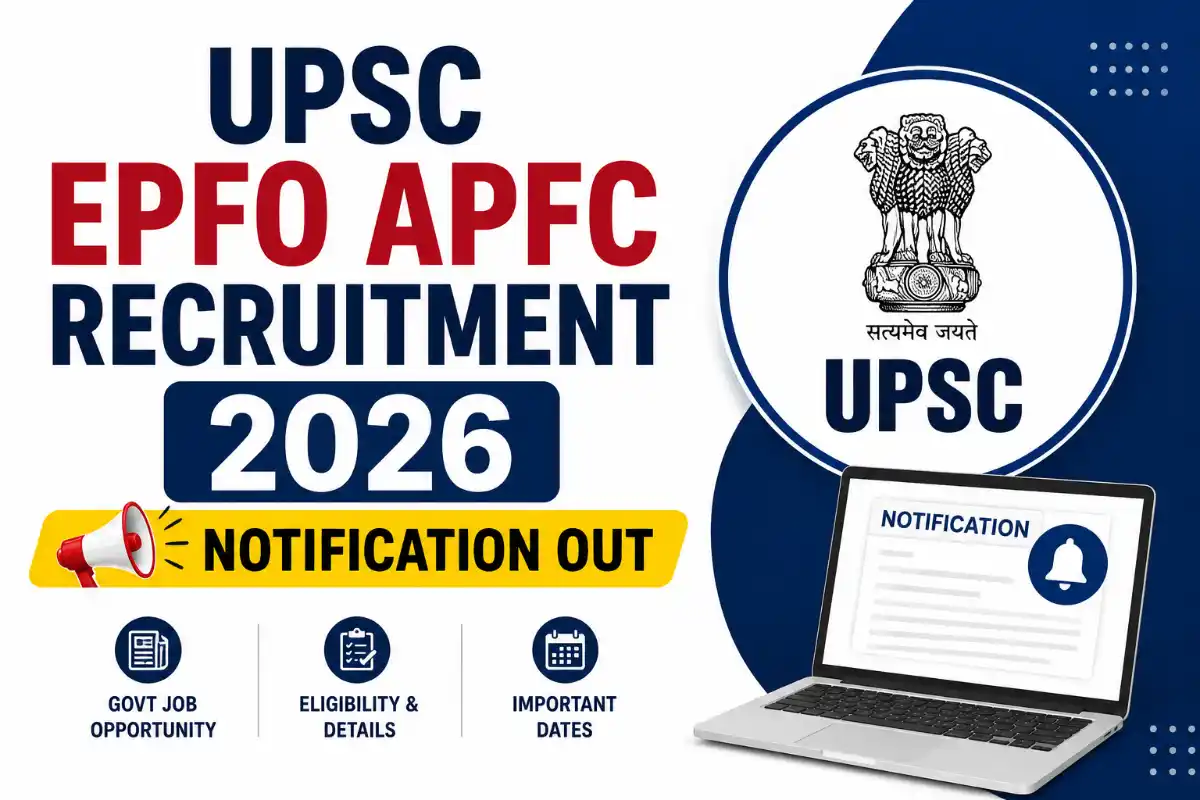 UPSC EPFO APFC Recruitment 2026