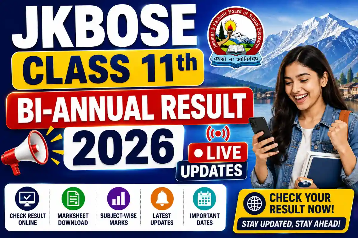 jkbose.jk.gov.in Class 11th Bi-Annual Result 2026