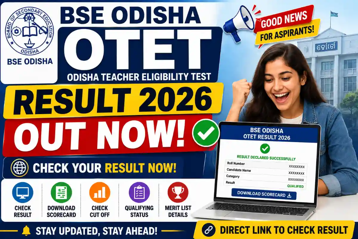 BSE Odisha OTET Result 2026
