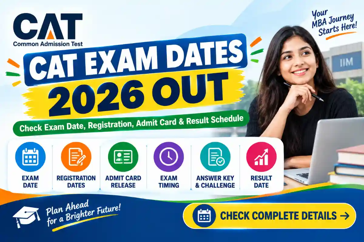 CAT Exam Dates 2026 Out