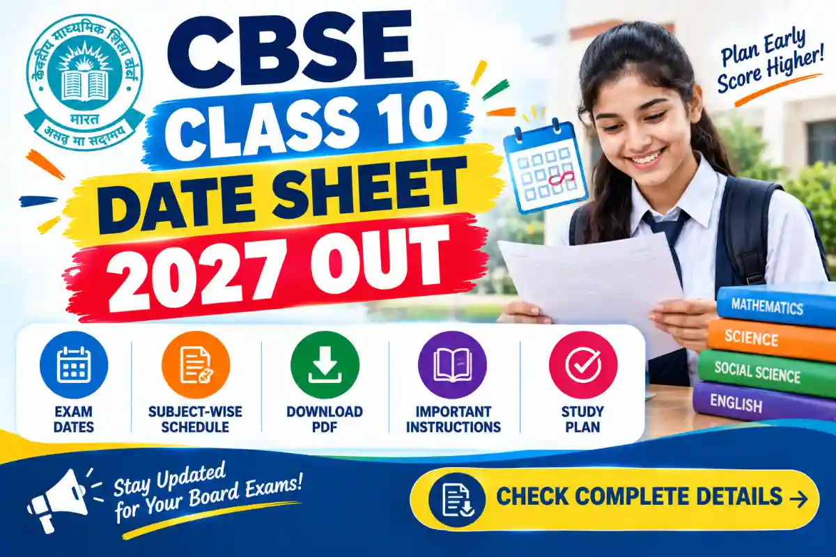 CBSE Class 10 Date Sheet 2027