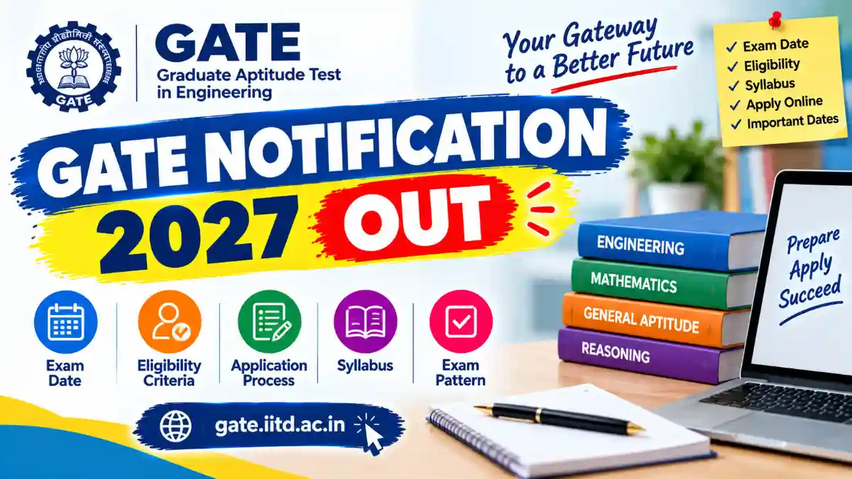 GATE Notification 2027 OUT