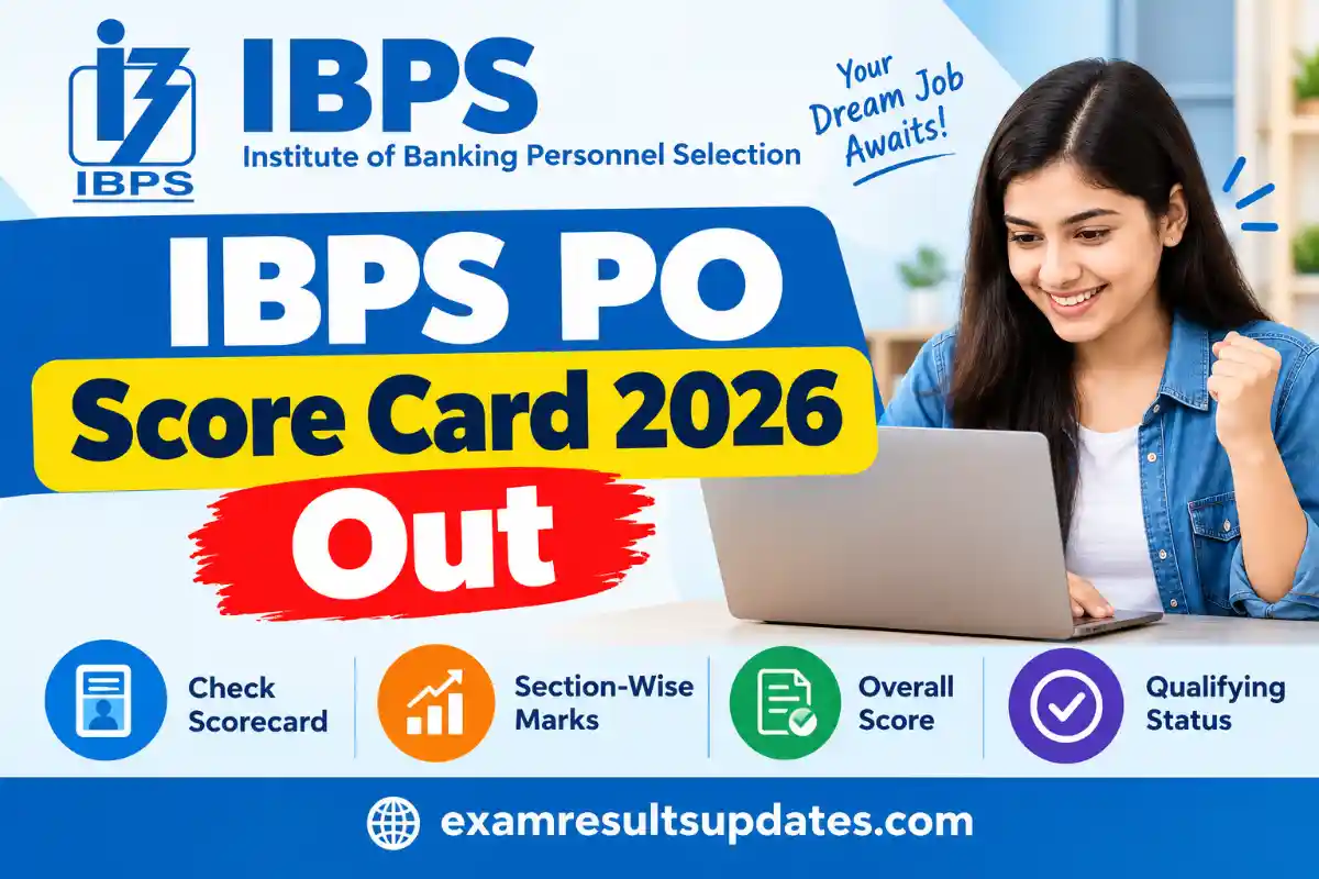 IBPS PO Score Card 2026 Out