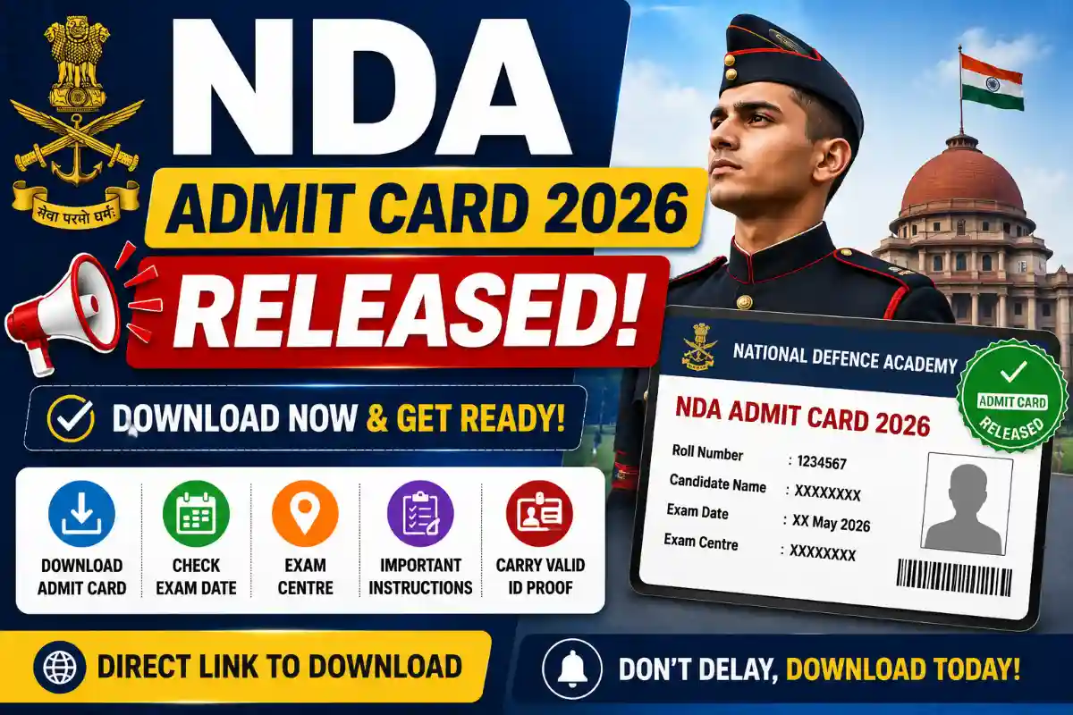 NDA Admit Card 2026 Released
