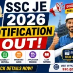 SSC JE 2026 Notification OUT