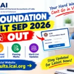 CA Foundation Sep 2026 Result Out