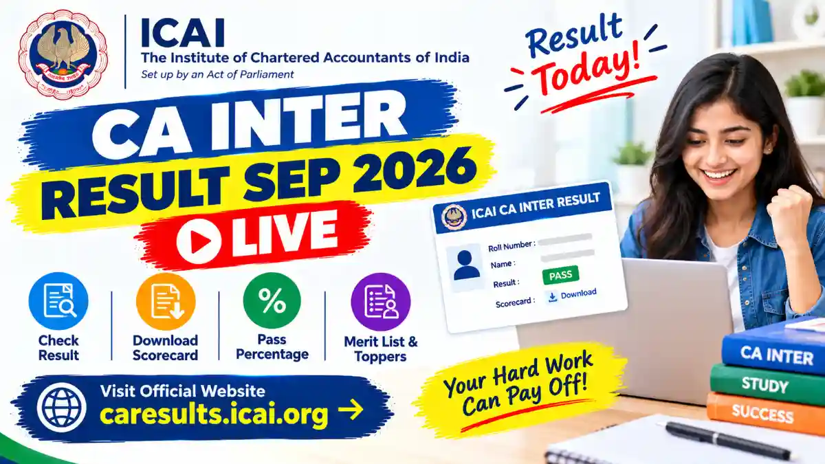 CA Inter Result Sep 2026 LIVE