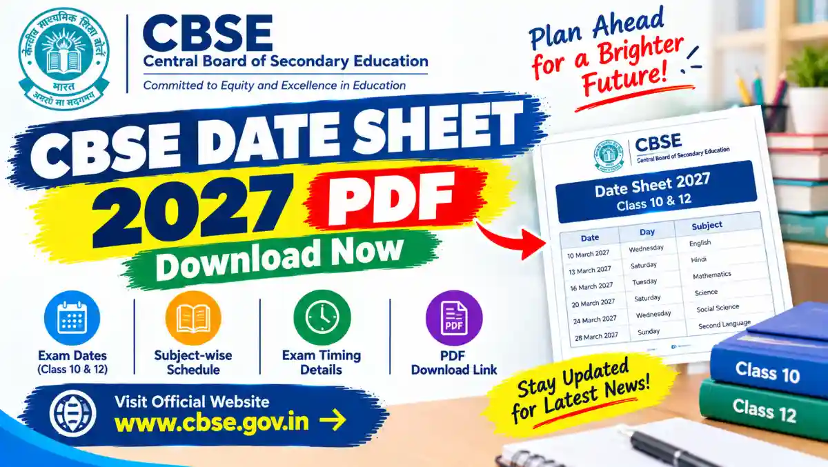 Download CBSE 2027 Date Sheet PDF