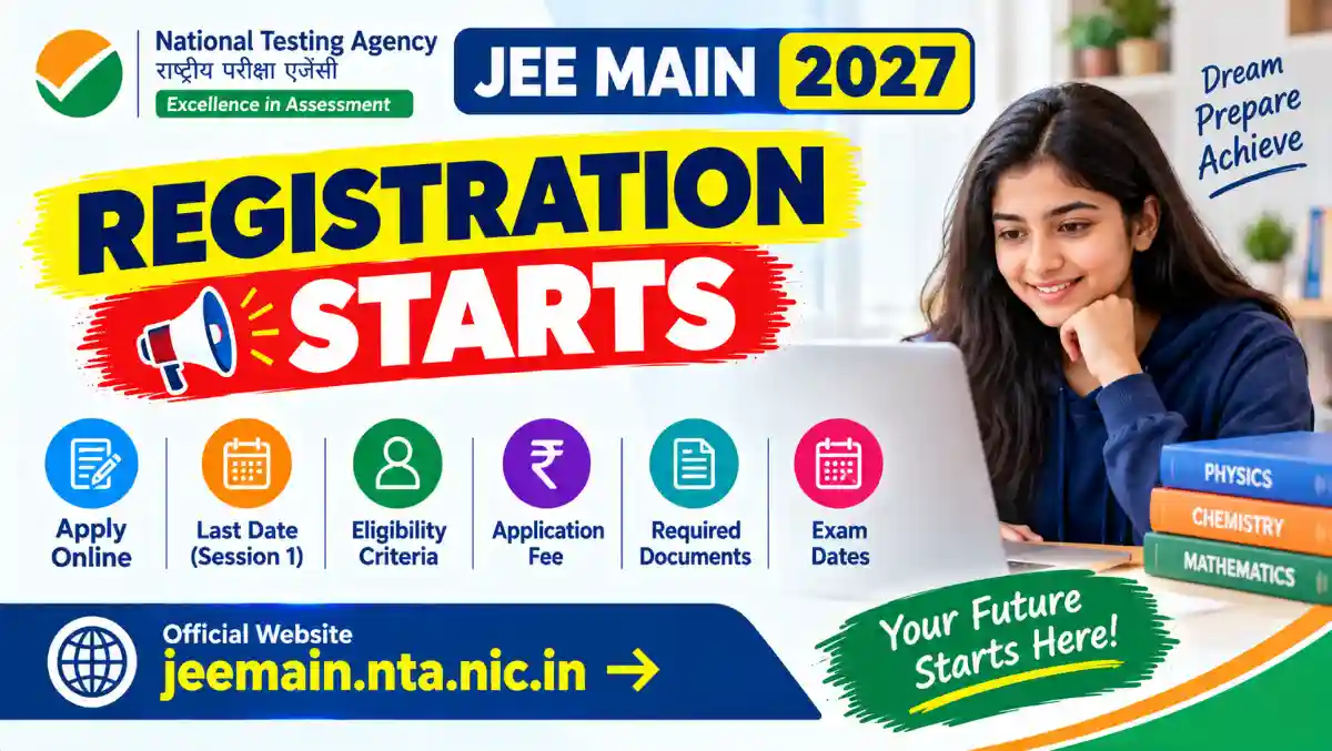 JEE Mains 2027 Registration Starts