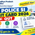 MP Police SI Admit Card 2026