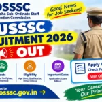 OUSSSC Recruitment 2026