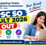 RPSC SO Result 2026 Out